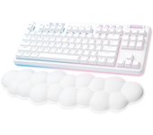 Logitech G G715 teclado RF Wireless + Bluetooth AZERTY Francés Blanco