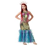 Atosa disfraz sirena multicolor vestido niña 10 a 12 años