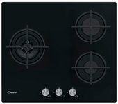Placa Gas - Candy CSG63B4PB, Tres Fuegos, 60 cm, Negro