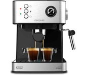 Cecotec Cafetera Express Power Espresso 20 Professionale. 850 W, 20 Bares, Manómetro, Depósito de 1,6L, Brazo Doble Salida, Vaporizador, Superficie Calientatazas, Acabados en Acero Inoxidable