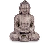 Figura decorativa para jardín buda gris poliresina (25 x 57 x 42,5 cm)