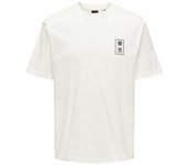 ONLY & SONS Onskace RLX Jap SS tee Camiseta, Cloud Dancer, S para Hombre