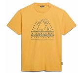 Camiseta de Manga Corta Hombre Napapijri S-Faber Dorado - Marca: Napapijri - EAN: 0194905907141 - Talla: M
