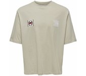 ONLY & SONS Onslenny Ovz Element SS tee Camiseta, Cloud Dancer, XL para Hombre