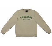 Sudadera sin Capucha Hombre Converse Classic Fit All Star Single Screen Marrón XS