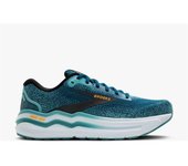 BROOKS Ghost MAX 2, Sneaker Hombre, Pop Azul marroquí/Aguamarina/Naranja, 45.5 EU