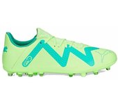 PUMA Future Play MG, Botas de fútbol Unisex Adulto, Fast Yellow Black Electric Peppermint, 42.5 EU
