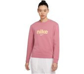 Nike Camiseta de Manga Larga Marca Modelo Camiseta de Manga Larga de Mujer Crew Rosa