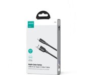 Joyroom SA34-AC6 - Cable de datos de carga rápida de 100 W (USB-A a tipo C) de 1 m, color negro