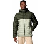 Chaqueta deportiva para hombre columbia powder lite ii verde gris m