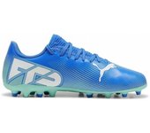 PUMA Future 7 Play MG Jr, Soccer Shoe, Hyperlink Blue-Mint White, 38 EU