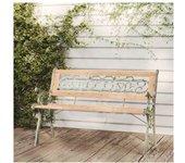 vidaXL Banco De Jardín Madera De Abeto Macizo 122 Cm