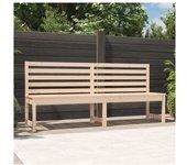 vidaXL Banco De Jardín Madera Maciza De Pino 201.5 Cm