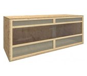 vidaXL Terrario De Madera Contrachapada 120x50x50 Cm