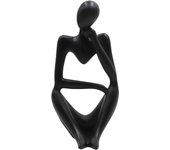 Thinker Statues and Sculptures, Resin Black Thinker Statue Ornaments, Abstract Style Sculptures, Housewarming Gifts, Housewarming Decorations, Living Room Dining Desk Decorations
