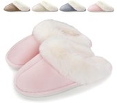Zapatillas de Estar por Casa Mujer Hombre Invierno Zapatos Caliente de Lana Antideslizante Pantuflas Casa Peluche Forro Comodas Slippers