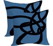 Black And Beige Pillow Covers 18x18 Set Of 2 Boho Geometric Abstract Modern Art Line Throw Pillow Covers Bohemian Minimalist Decorative Farmhouse Linen Cushion Case For Home Sofa Outdoor Decor