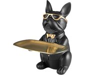 Decorative Statuette  Bulldog Statue Multi-Function Tabletop Ornament Storage Tray Storage, Room Decor Sculptures, Home Decoration