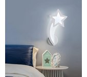 10W LED Wall Lamp, Indoor Meteor Wall Sconce, Acrylic Wall Lights for Hallway Bedroom Staircase, 6000K Cool White Light