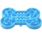 Slow Feeder Bowl, Anti-choking Healthy Pet Plate Slow Feeder Fun Feeder Anti-Slip Dog Food Bowl Dish for Dog Cat Puppy Kitten(S-Blue)