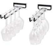 Set of 2 Glass Holder Hanging Glasses Holder for Wine Glass, Beer Glass - 30cm