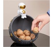 Statue Decor Sculptures Home Decoration Astronaut Key Storage Ornaments Multifunctional Creative Storage Decorate Suitable For Living Room Bedroom ing Room Office Gray