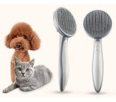 Self-cleaning needle comb for pets, universal needle comb for cats and dogs, self-cleaning needle comb for pet supplies.