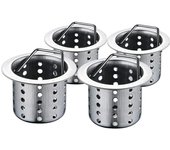 Bathtub Strainer, Hair Catcher Stainless Steel Drain Hair Catcher ter for Bath Sink Basin, Bathtubs 3.5cm-4.5cm Stopper(4 Packs)