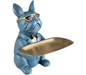 Decorative Statuette  Bulldog Statue Multi-Function Tabletop Ornament Storage Tray Storage, Room Decor Sculptures, Home Decoration