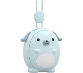 Ventilador de cuello, enfriador portátil, recargable por USB, diseño de manos libres, velocidad ajustable, conejo rosa, para viajes, escuela, oficina, material resistente al desgaste, 3.3 x 2.2 x 3.4