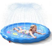 Splash Pad, Durable 67" Baby Splash Pads for Toddlers 1-3, Outdoor Sprinkler for Kids Toddler Toys, Summer Water Play Mat for Girl Boy Birthday Gift 2 Year Old