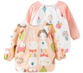 Child Painting Smock Apron Baby Kindergarten Bib Meal Eating Long Sleeve Waterproof Pure Apron Girl Boy