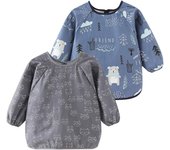 Child Painting Smock Apron Baby Kindergarten Bib Meal Eating Long Sleeve Waterproof Pure Apron Girl Boy