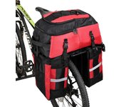 3 in 1 Bike Rear Seat Bag 70L Bike Pannier Bag Waterproof Bike Rear Rack Bag Bike Cargo Saddle Bag with Cover rain