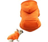 Hoodies for Dogs, Sweatshirt for Dogs Pet Sweater Clothes Dog Jacket Coat Jumpsuit, Hooded Warm Clothes, Warm Clothes for Dog Coats (XXL, Orange)