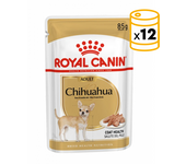 12 unidades 85 gr Royal Canin Comida Húmeda Para Perro Chihuahua Adulto En Bolsitas