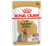 12 unidades 85 gr Royal Canin Comida Húmeda Para Perro Yorkshire Terrier Adulto En Bolsitas