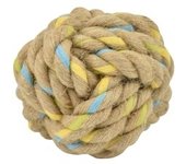 Juguetes eco Nay Dog  Pelota Cuerda Cañamo 7 cm 1 Unidad.