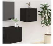 vidaXL Mueble Para Tv De Pared Negro 40x34.5x40 Cm