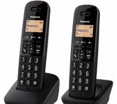 Teléfono inalámbrico Duo Panasonic KXTGB612SPB Negro