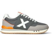 Munich - Zapatilla Dash, Hombre, Gris-Naranja, 45