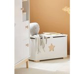 VERTBAUDET Caja de juguetes Línea Sirius blanco claro bicolor/multicolo