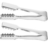 2 Pieces Garlic Presser Stainless Steel Garlic Crusher Mincer with Garlic Press Cleaning Brush Detachable Design for Kitchen (Assorted Color)