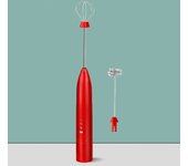 Espumador de leche - Espumador de leche eléctrico - Espumador de leche eléctrico portátil - Batidora de huevos y batidora de café eléctrica 2 en 1 recargable por USB