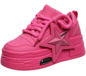 Chunky Sneakers for Women 2024 New Spring Thick Bottom Dad Shoes Autumn Breathable Casual Platform Flat White Sport Shoes Female