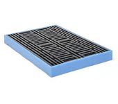 kaiserkraft Cubeta plana de PE, L x A x H 1660 x 1260 x 150 mm, volumen de recogida 300 l, con rejilla de PE