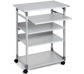 DURABLE Trolley para equipo informático, versión para trabajar de pie, gris luminoso