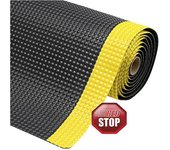 NOTRAX Estera para puesto de trabajo Sky Trax®, anchura 910 mm por m lin., negro / amarillo