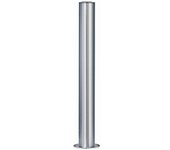 kaiserkraft Poste barrera de acero inoxidable, con cabezal plano, placa base para atornillar, Ø 102 mm