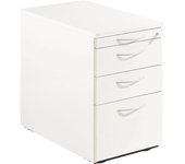 kaiserkraft THEA - Buck fijo, cajón para utensilios, 2 cajones para material, archivador colgante, blanco roto